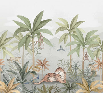 Wild Jungle Mural  6945 Wallpaper