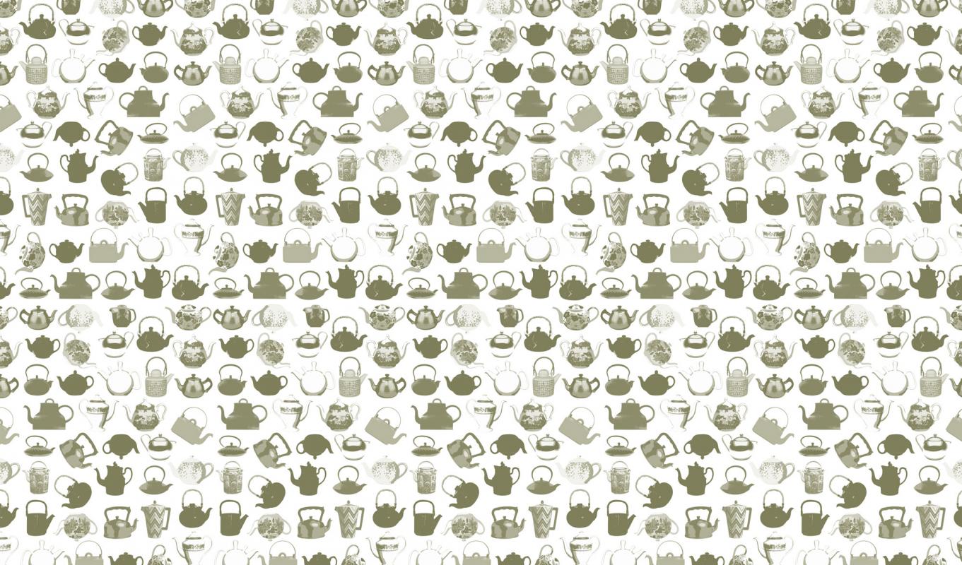 Teatimepots DM218-1 Mr Perswall Wallpaper