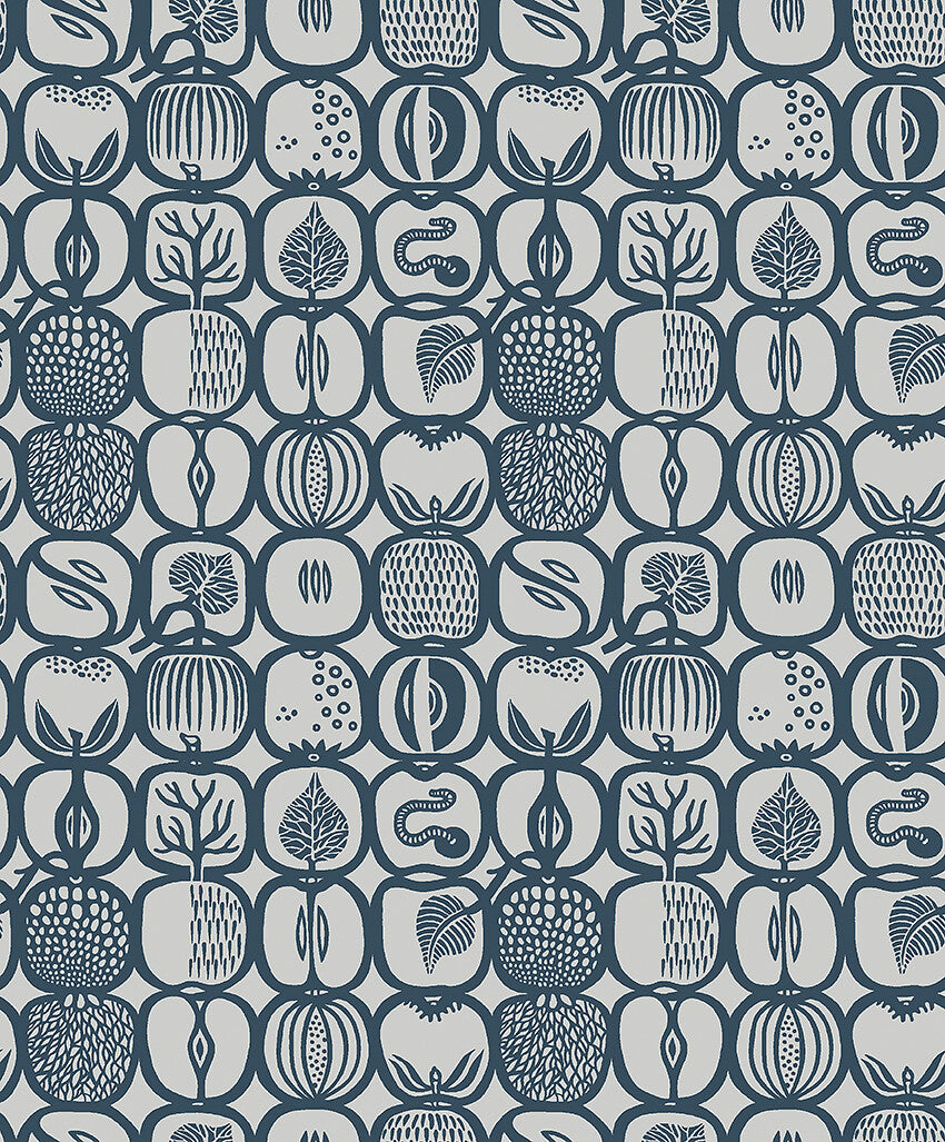 SCANDINAVIAN DESIGNERS III 1973 Stig Lindberg Fruktlåda Wallpaper