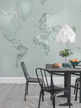 World Map - Verdigris p111502-8 Mr Perswall Wallpaper