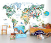 The Cutest World Map Ever p270505-8 Mr Perswall Wallpaper