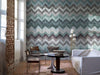 Chevron - Turquoise p270802-2 Mr Perswall Wallpaper