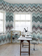 Chevron - Turquoise p270802-2 Mr Perswall Wallpaper