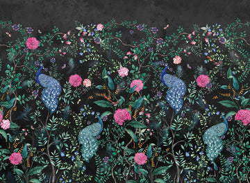 Chinoiserie - Ink Black p271702-8 Mr Perswall Wallpaper