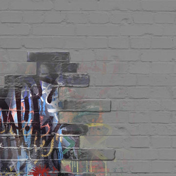 Brick Wall - Graffiti p280124-10 Mr Perswall Wallpaper