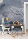 Whales in the Sky - Light Mr Perswall Wallpaper