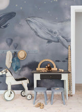 Whales in the Sky - Light Mr Perswall Wallpaper