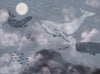 Whales in the Sky - Light Mr Perswall Wallpaper