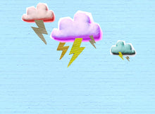 for kids Forceful clouds e050903-8 Mr Perswall Wallpaper